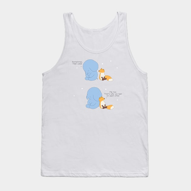 Lean On Each Other Tank Top by Jang_and_Fox